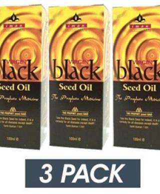 Iman Virgin Black Seed Oil (Virgin Nigella Sativa Oil) 3 Pack x 100ml