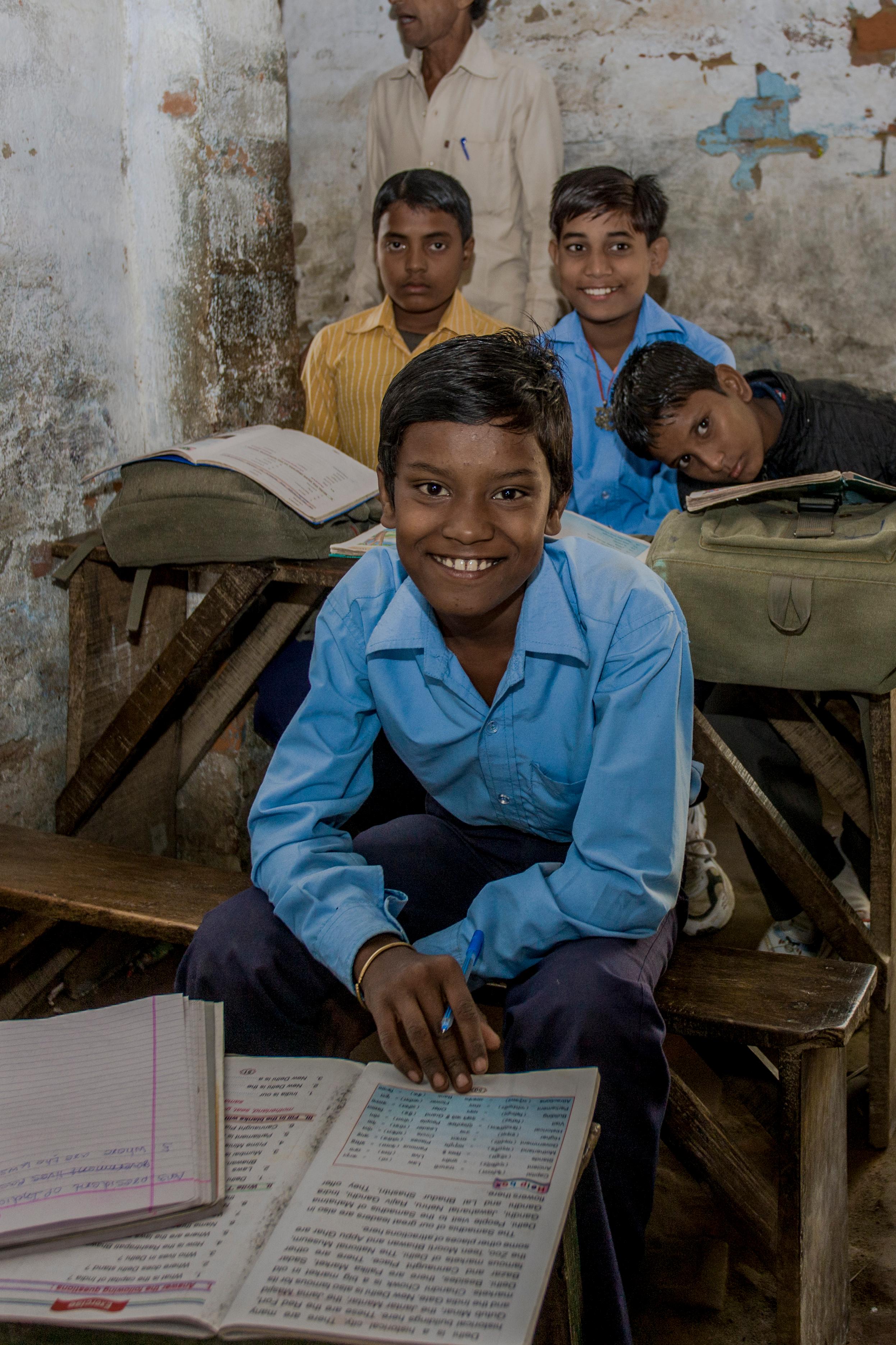 School Boy in India